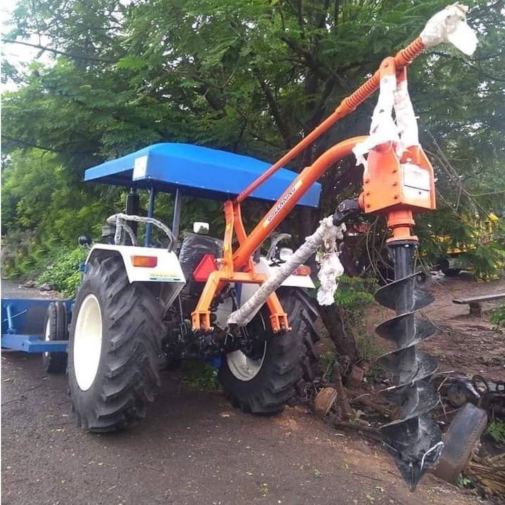 Post Hole Tractor Mounted Drilling Rig
